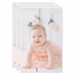 vidaXL 3x Photo Frames Collage for Table Silver 13x18cm MDF Picture Frame