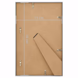 vidaXL 3x Photo Frames Collage for Table Silver 13x18cm MDF Picture Frame - Additional view 7