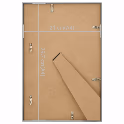 vidaXL 3x Photo Frames Collage for Table Silver 21x29.7cm MDF Picture Frame - Additional view 7