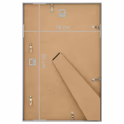 vidaXL 5x Photo Frames Collage for Wall or Table Silver MDF Home Poster Frame - Additional view 6