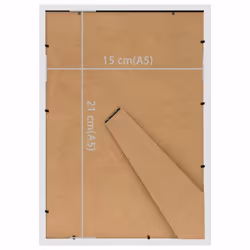vidaXL 3x Photo Frames Collage for Table White 15x21 cm MDF Picture Frame