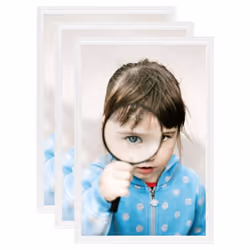 vidaXL 3x Photo Frames Collage for Table White 21x29.7cm MDF Picture Frame