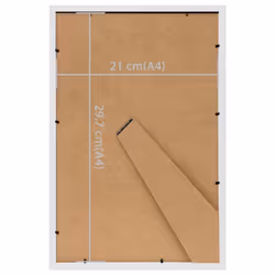 vidaXL 3x Photo Frames Collage for Table White 21x29.7cm MDF Picture Frame