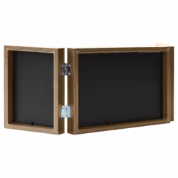 vidaXL Trifold Photo Frame Collage Picture Frame 22x15/28x18cm Multi Colours - light brown, 28 x 18 cm