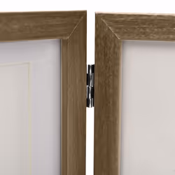 vidaXL Trifold Photo Frame Collage Picture Frame 22x15/28x18cm Multi Colours - light brown, 28 x 18 cm - Additional view 4