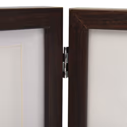 vidaXL Trifold Photo Frame Collage Picture Frame 22x15/28x18cm Multi Colours - dark brown, 22 x 15 cm - Additional view 4