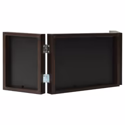 vidaXL Trifold Photo Frame Collage Picture Frame 22x15/28x18cm Multi Colours - dark brown, 28 x 18 cm