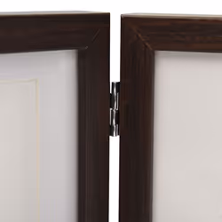 vidaXL Trifold Photo Frame Collage Picture Frame 22x15/28x18cm Multi Colours - dark brown, 28 x 18 cm - Additional view 4