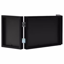 vidaXL Trifold Photo Frame Collage Picture Frame 22x15/28x18cm Multi Colours - black, 22 x 15 cm