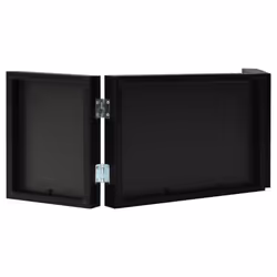 vidaXL Trifold Photo Frame Collage Picture Frame 22x15/28x18cm Multi Colours - black, 28 x 18 cm