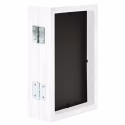 vidaXL Bifold Photo Frame Collage White Indoor Decor Hinged Picture Frame