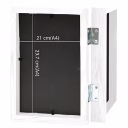 vidaXL Bifold Photo Frame Collage White Indoor Decor Hinged Picture Frame - Additional view 5
