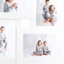 ) vidaXL Collage Photo Frame MDF for 4x(13x18 cm)/4x(10x15 cm) Multi Colours - white, 4 x (13 x 18 cm - Additional view 4