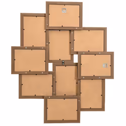 ) vidaXL Collage Photo Frame MDF for 10x(13x18 cm)/10x(10x15 cm) Multi Colours - 10 x (10 x 15 cm
