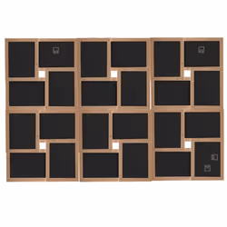 vidaXL Collage Photo Frame for 24x(10x15 cm) Picture Light Brown MDF Decor