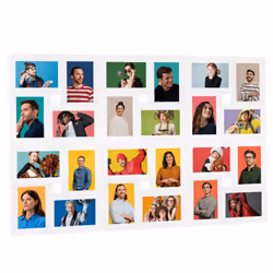 vidaXL Collage Photo Frame for 24x(13x18 cm) Picture White MDF Poster Frame