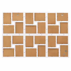 vidaXL Collage Photo Frame for 24x(13x18 cm) Picture White MDF Poster Frame