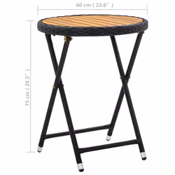 VidaXL 316509 outdoor table Black - Additional view 7