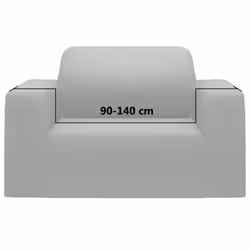 vidaXL Stretch Couch Slipcover Grey Polyester Jersey Couch Cover Protector - Additional view 5