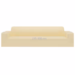 vidaXL 4-Seater Stretch Couch Slipcover Cream Polyester Jersey Couch Cover - Additional view 5