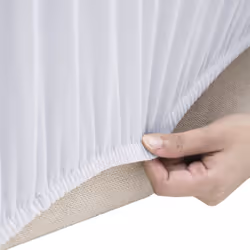 vidaXL Stretch Couch Slipcover White Polyester Jersey Couch Cover Protector