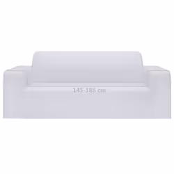 vidaXL 2-Seater Stretch Couch Slipcover White Polyester Jersey Couch Cover - Additional view 5