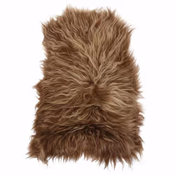 vidaXL Icelandic Sheepskin Chair Cover Brown Floor Carpet Chair Cover Cushion - Additional view 4