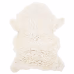 vidaXL Sheep Leather Cream 70x100 cm Soft Area Rug Fluffy Carpet Chair Cover - Additional view 4