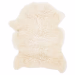 vidaXL Sheep Leather Cream 70x100 cm Soft Area Rug Fluffy Carpet Chair Cover - Additional view 5