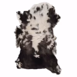 vidaXL Sheep Leather Mixed Colour 70x100 cm Area Rug Fluffy Carpet Chair Cover