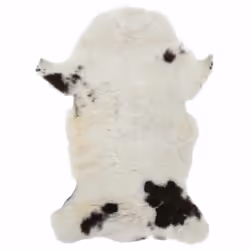 vidaXL Sheep Leather Mixed Colour 70x100 cm Area Rug Fluffy Carpet Chair Cover - Additional view 4