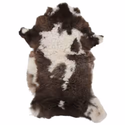 vidaXL Sheep Leather Mixed Colour 70x100 cm Area Rug Fluffy Carpet Chair Cover - Additional view 5