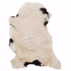 vidaXL Sheep Leather Mixed Colour 70x100 cm Area Rug Fluffy Carpet Chair Cover - Additional view 6