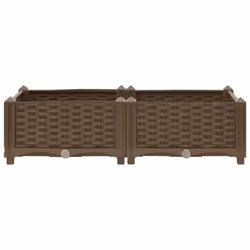 vidaXL Raised Bed Polypropylene Garden Planter Flower Box Pot Planting Bed - Additional view 4