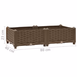 vidaXL Raised Bed Polypropylene Garden Planter Flower Box Pot Planting Bed - Additional view 7