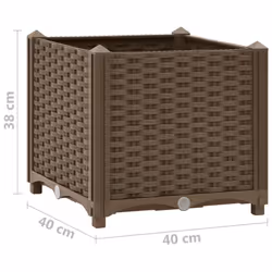 vidaXL Raised Bed Polypropylene Garden Planter Flower Box Pot Planting Bed - Additional view 6