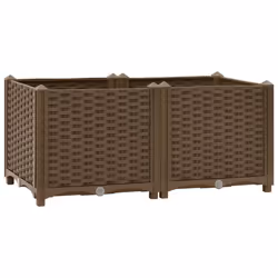 vidaXL Raised Bed Polypropylene Garden Planter Flower Box Pot Planting Bed