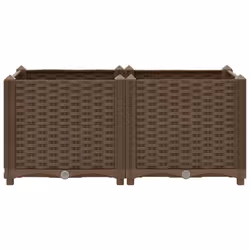 vidaXL Raised Bed Polypropylene Garden Planter Flower Box Pot Planting Bed - Additional view 4