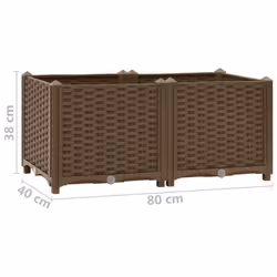 vidaXL Raised Bed Polypropylene Garden Planter Flower Box Pot Planting Bed - Additional view 7