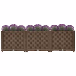vidaXL Raised Bed Polypropylene Garden Planter Flower Box Pot Planting Bed
