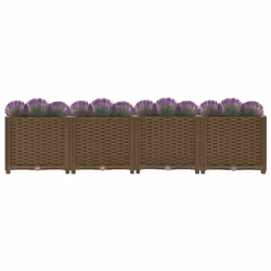 vidaXL Raised Bed Polypropylene Garden Planter Flower Box Pot Planting Bed