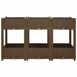 vidaXL Raised Bed Polypropylene Garden Planter Flower Box Pot Planting Bed