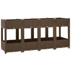 vidaXL Raised Bed Polypropylene Garden Planter Flower Box Pot Planting Bed