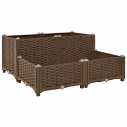 vidaXL Raised Bed Polypropylene Garden Planter Flower Box Pot Planting Bed
