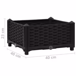 vidaXL Raised Bed Polypropylene Garden Planter Flower Box Pot Planting Bed - Additional view 6