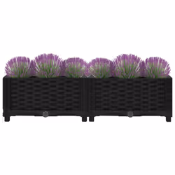 vidaXL Raised Bed Polypropylene Garden Planter Flower Box Pot Planting Bed