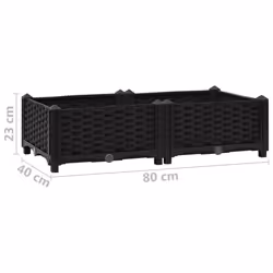 vidaXL Raised Bed Polypropylene Garden Planter Flower Box Pot Planting Bed - Additional view 7