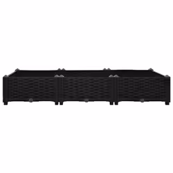 vidaXL Raised Bed Polypropylene Garden Planter Flower Box Pot Planting Bed - Additional view 4