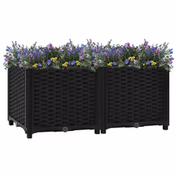 vidaXL Raised Bed Polypropylene Garden Planter Flower Box Pot Planting Bed