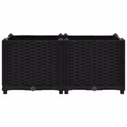 vidaXL Raised Bed Polypropylene Garden Planter Flower Box Pot Planting Bed - Additional view 4